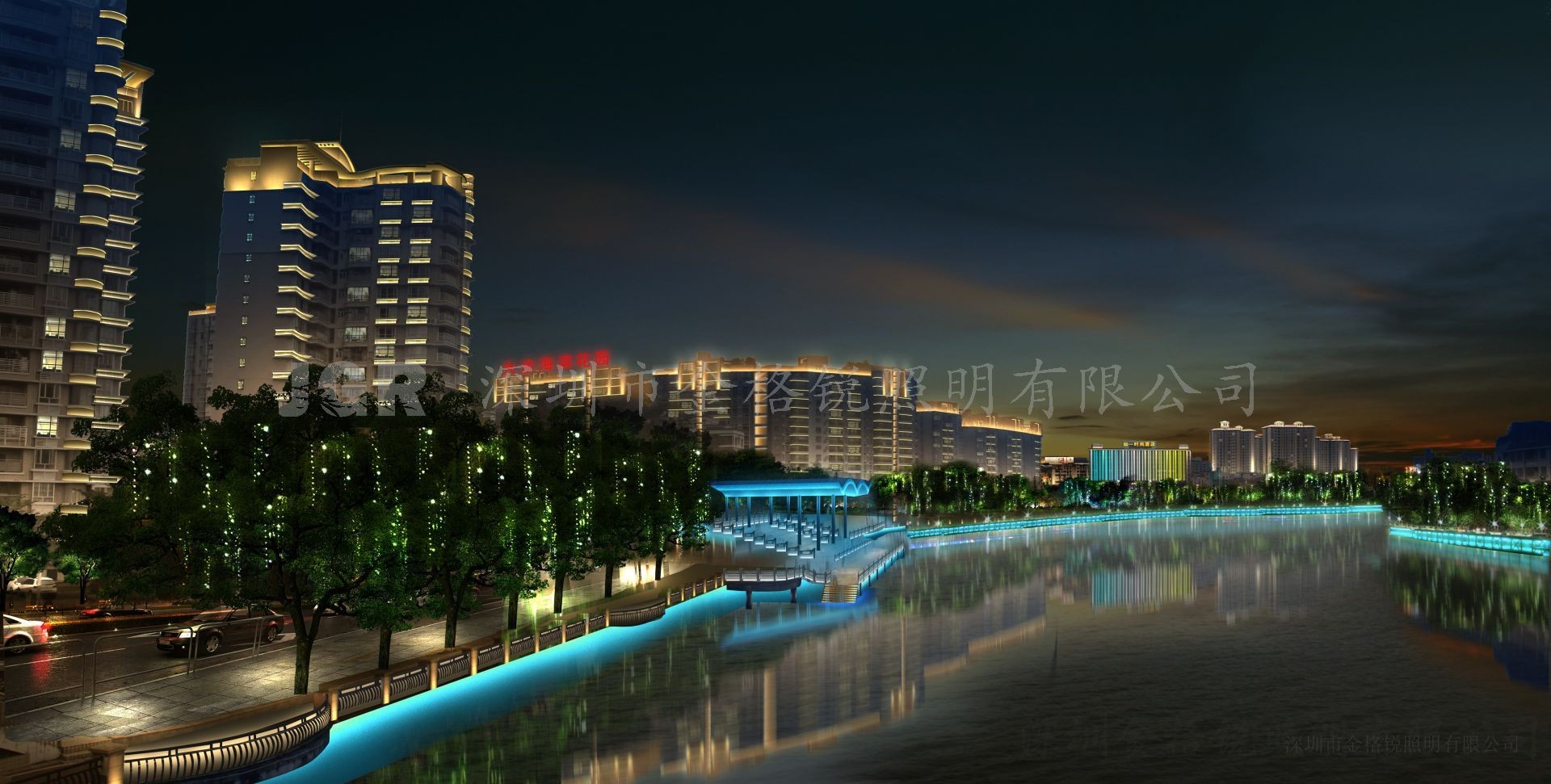 麻涌河一河兩岸夜景提升工程設計方案